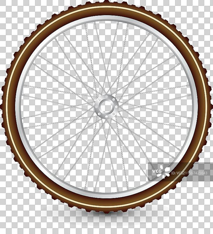 逼真的3D复古自行车轮胎橡胶轮胎图片素材