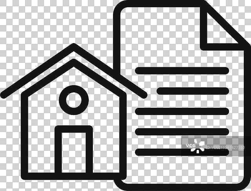 抵押贷款图标标志轮廓图片素材