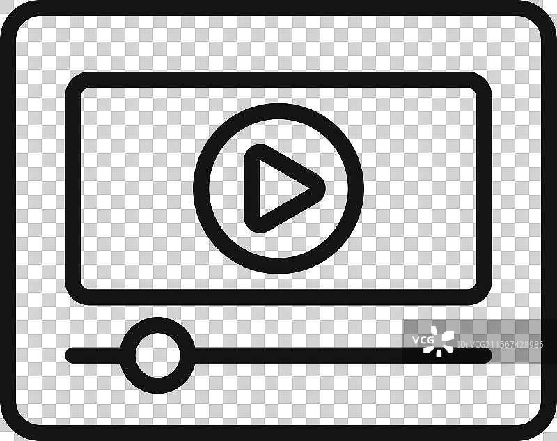 视频标签图标标志轮廓图片素材