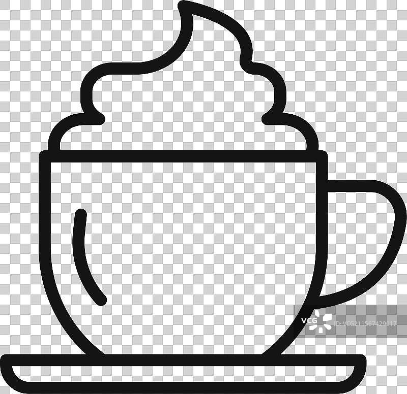 卡布奇诺图标标志轮廓图片素材