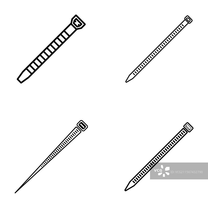电缆扎带图标符号图片素材