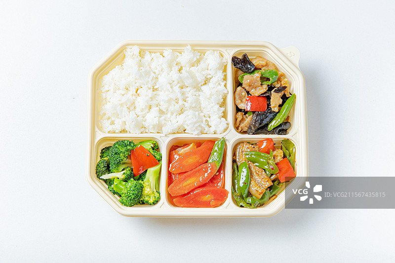 炒菜两荤两素套餐图片素材