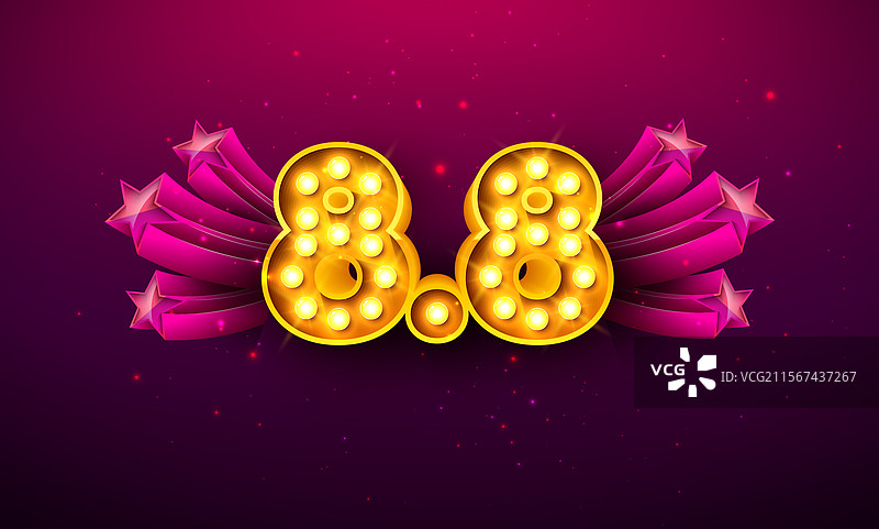 8月8日购物日闪购设计与灯光图片素材