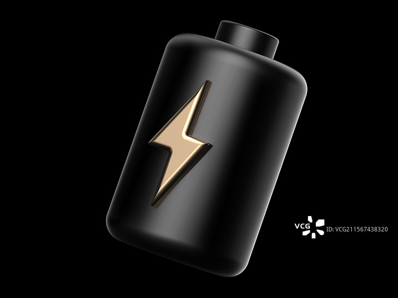 黑金色充电电池能源会员高级品牌活动图标图片素材