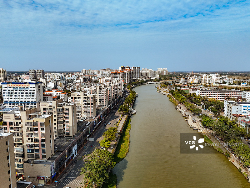 临高县 美营村 解放路 城市 海南图片素材
