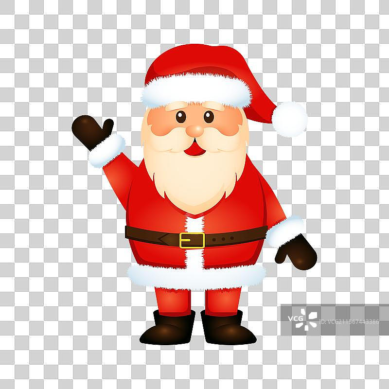 孤立的快乐圣诞老人角色图片素材
