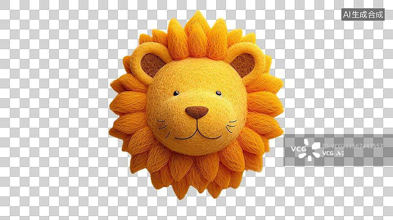 【AI数字艺术】金色鬃毛的威严狮子 狮子头像图片素材