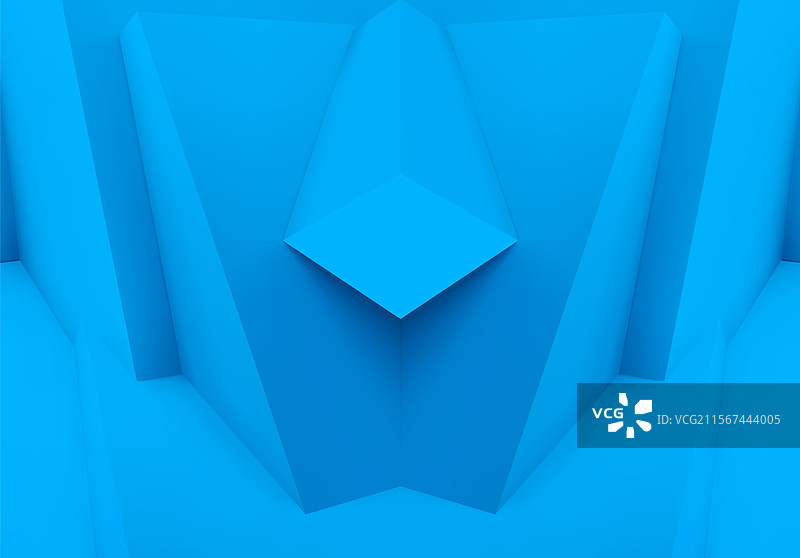 重叠的蓝色立方体抽象背景图片素材