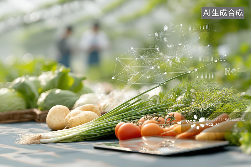 【AI数字艺术】智慧农业赋能果蔬种植新图景图片素材