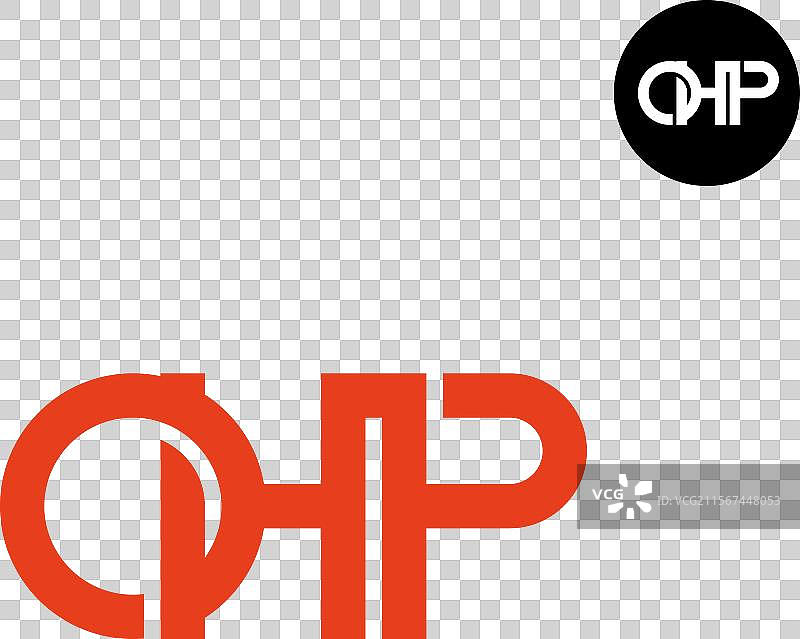 OHP标志字母组合设计图片素材