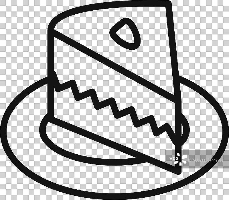 奶酪蛋糕标志轮廓图片素材