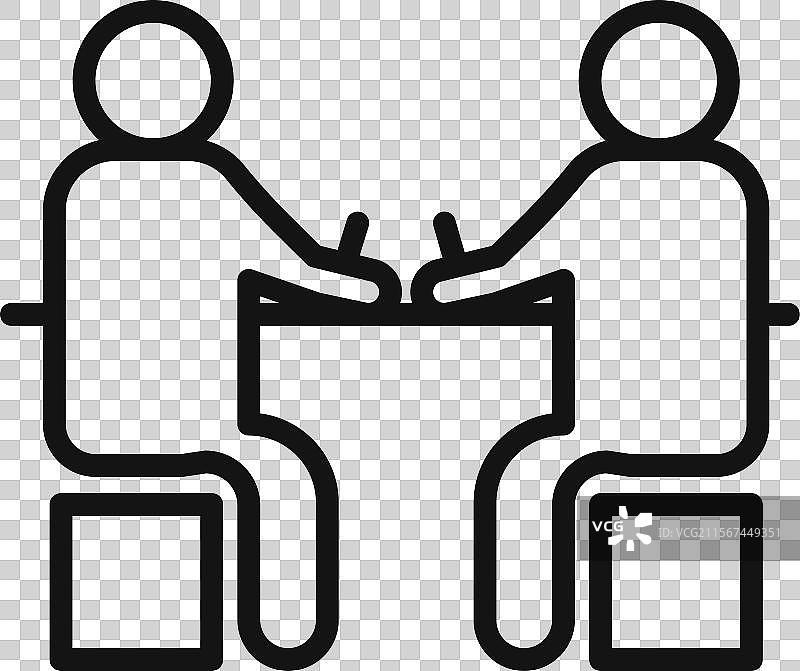 合同签署标志轮廓图片素材