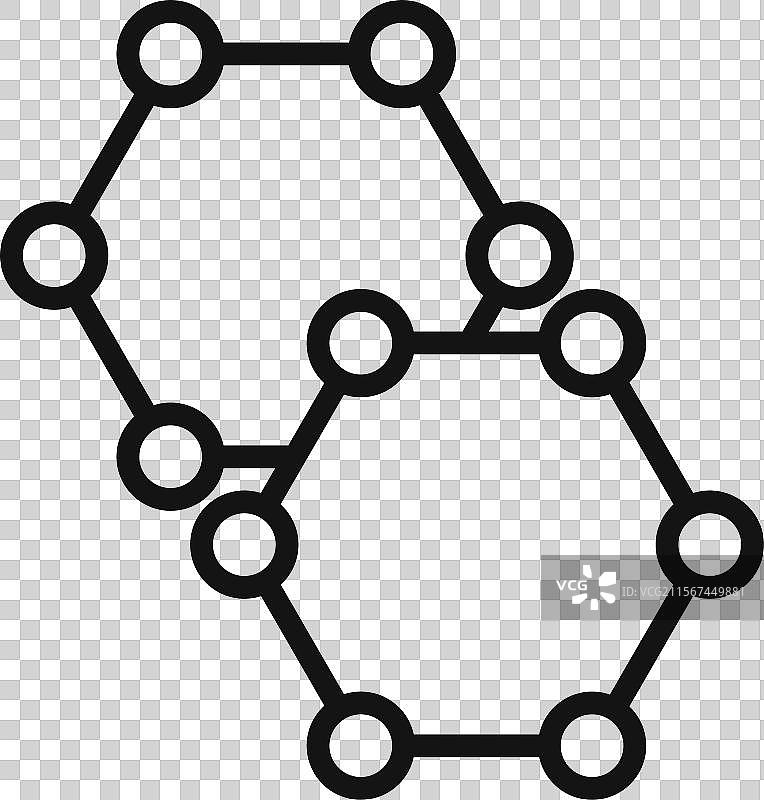 石墨烯标志轮廓图片素材