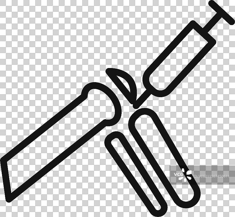 关节炎治疗标志轮廓图片素材