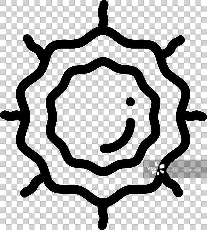 致癌物图标，细线风格设计，独立展示图片素材