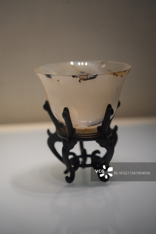 故宫珍宝馆藏品-玛瑙耳杯图片素材