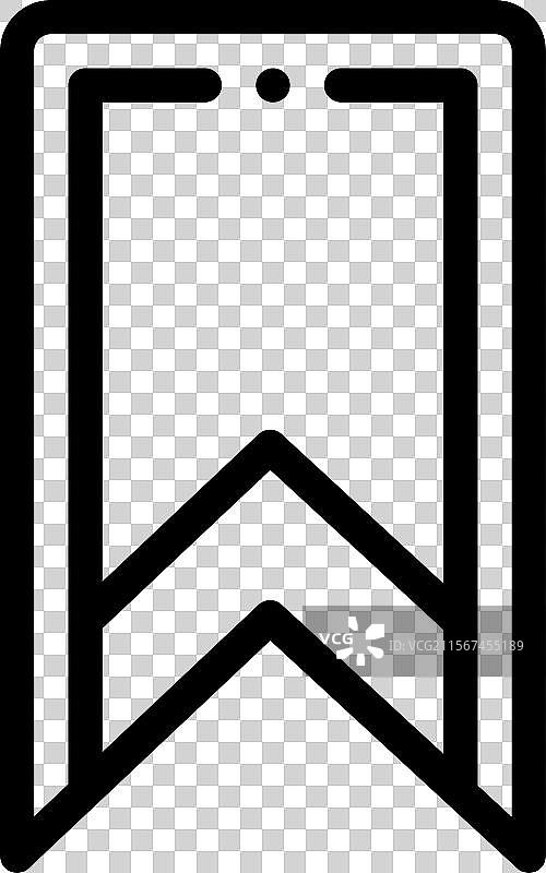 细线风格的切角图标，独立设计图片素材