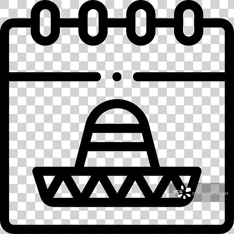 五月五日图标，细线风格设计图片素材