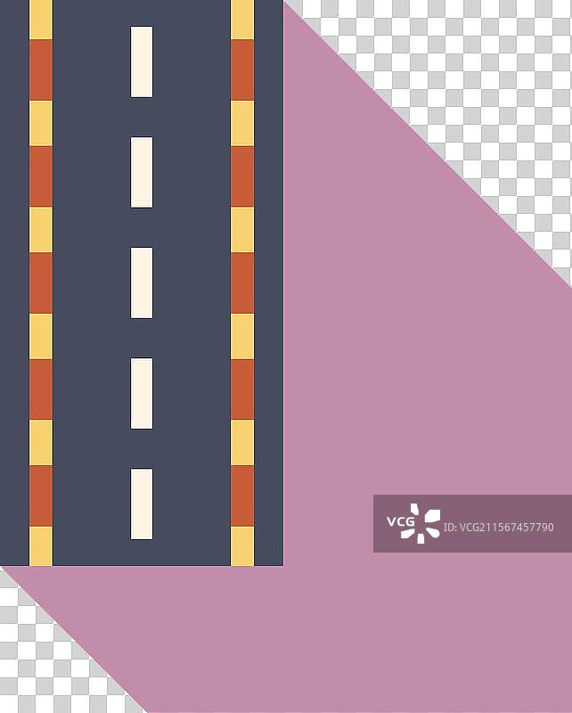 直路标线与标记线图片素材