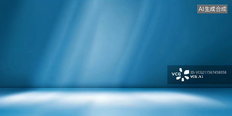 【AI数字艺术】蓝色光线背景图片素材