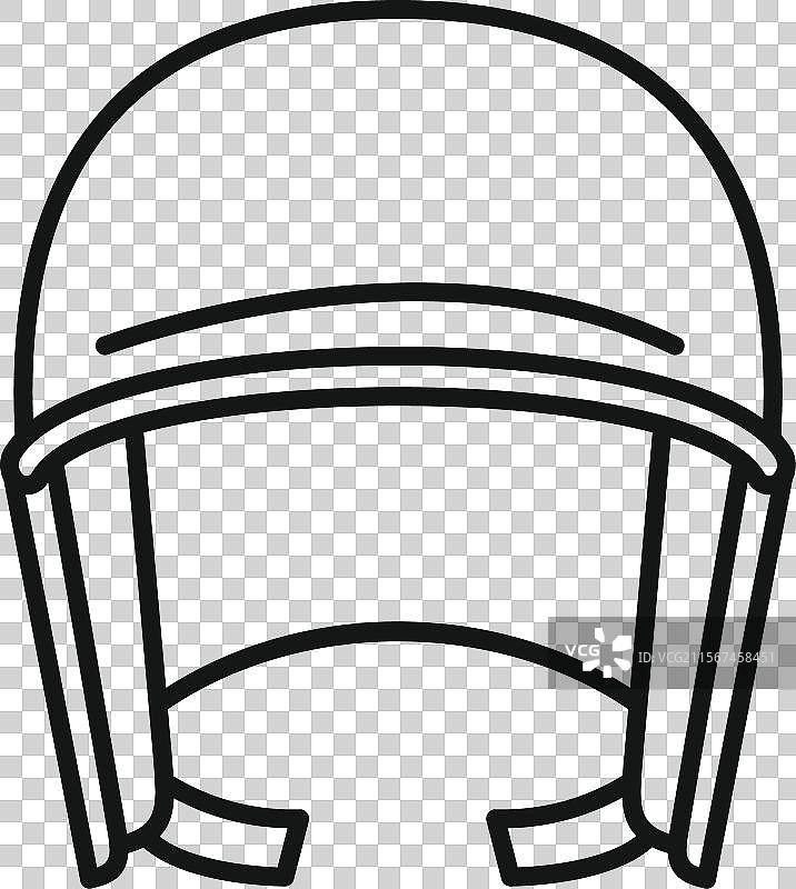 美式足球头盔提供头部保护图片素材