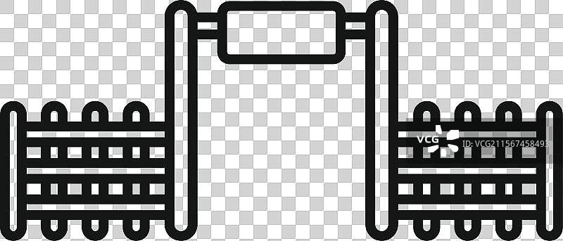 带横杆的游乐场设备图片素材