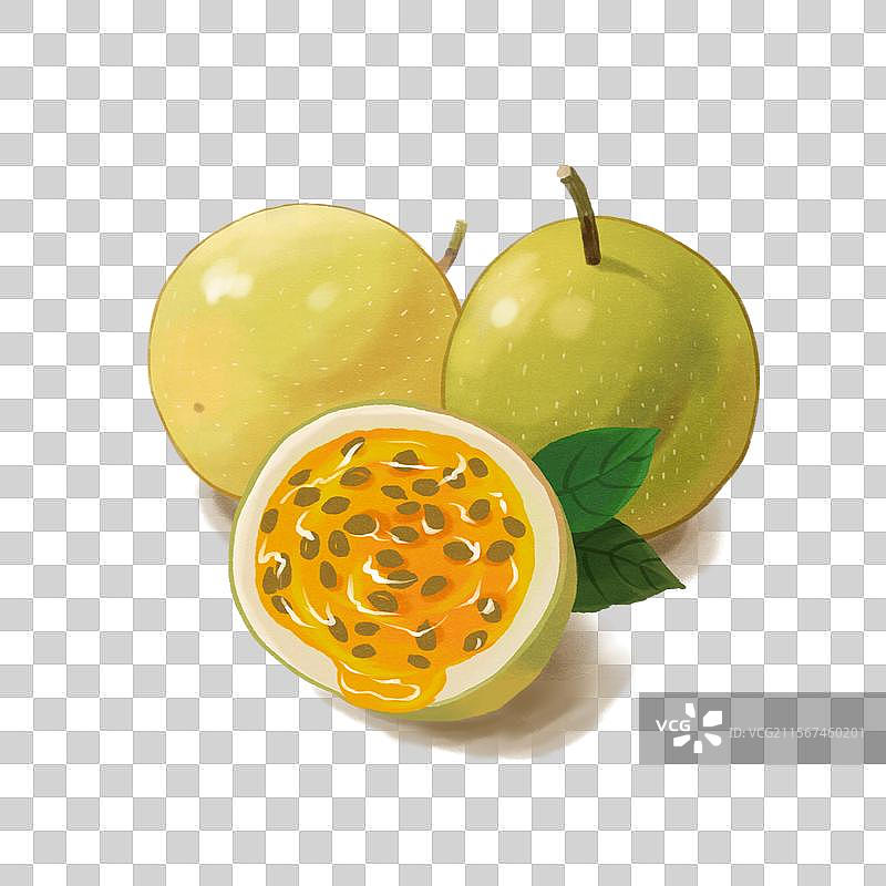 百香果水果元素图片素材