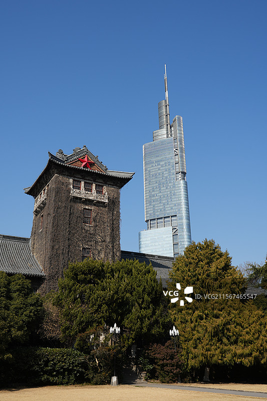 南京大学鼓楼校区北大楼图片素材