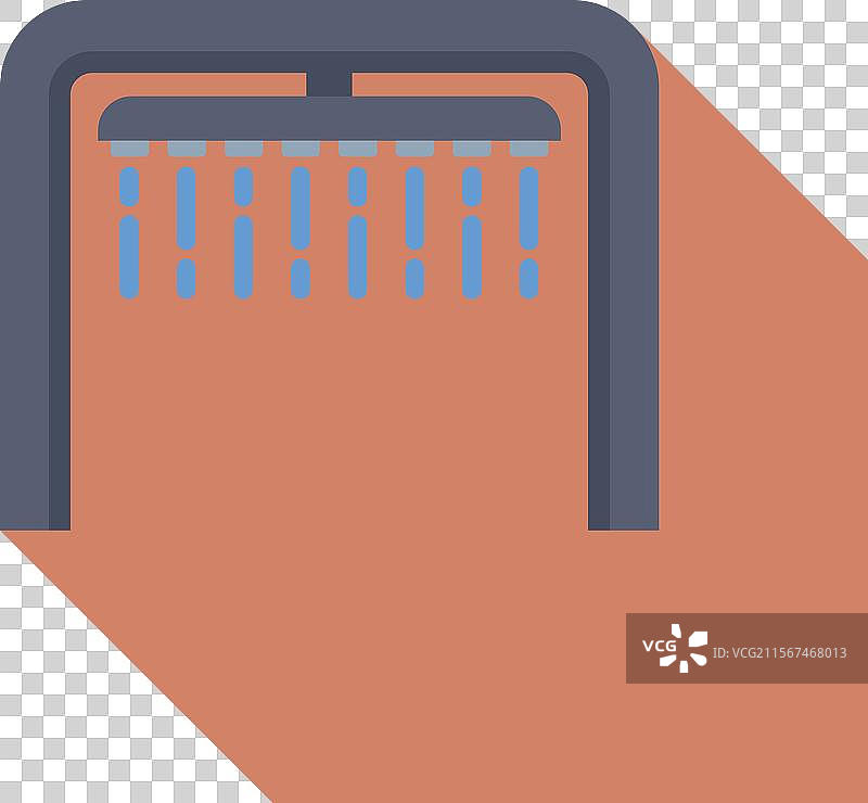 户外淋浴提供清爽的水流喷射图片素材