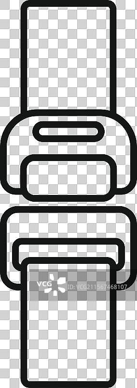 双带扣紧固保持衣物固定图片素材