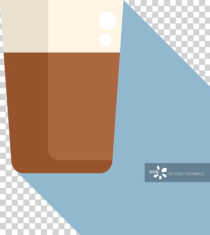 蓝色背景上的泡沫啤酒杯图片素材