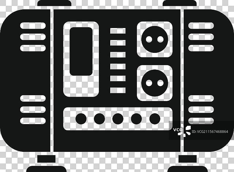 便携式发电机提供电力图片素材