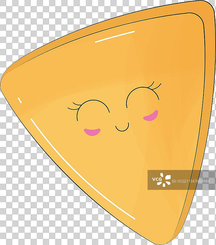 可爱的玉米片卡通角色图片素材