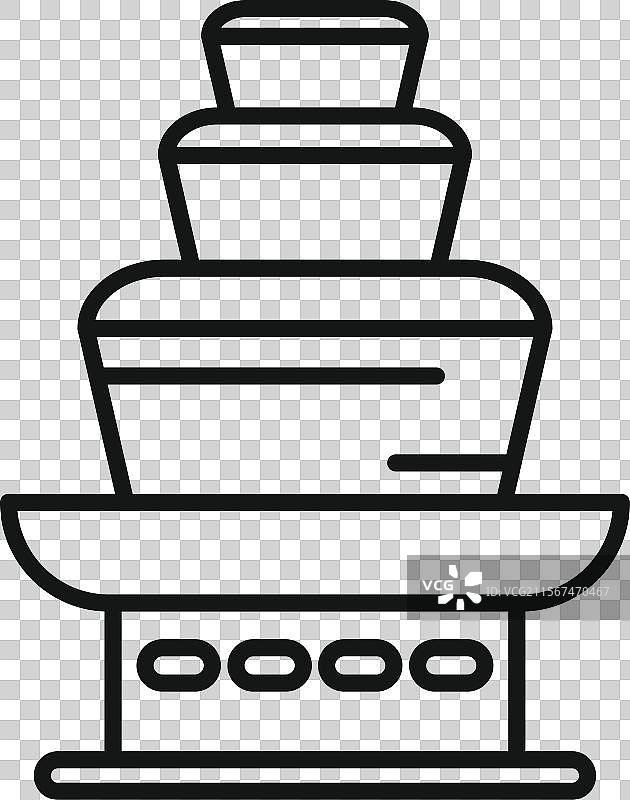 巧克力喷泉机制作甜点图片素材