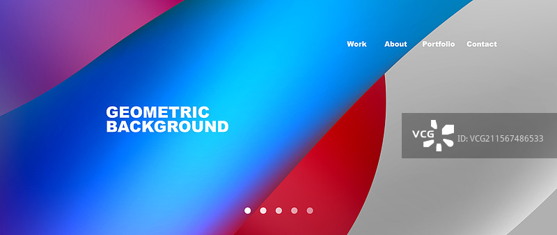 明亮的多彩几何抽象形状图片素材