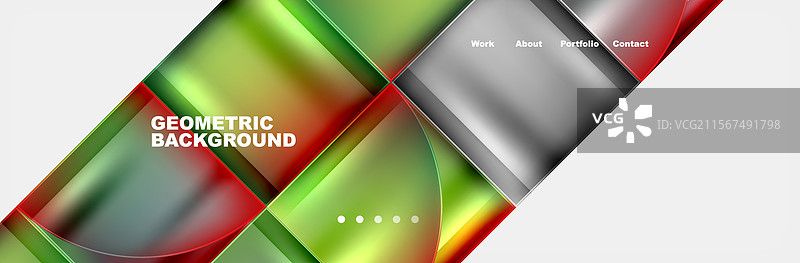 圆形三角形几何网页模板图片素材