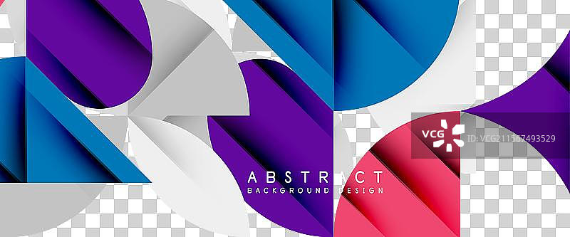 白色花瓣上的极简几何元素圆形设计图片素材