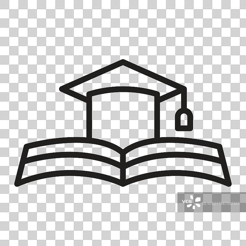 细线风格的学习图标图形设计图片素材