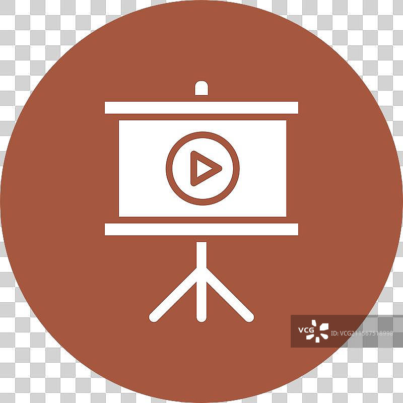 投影幕布图标设计图片素材