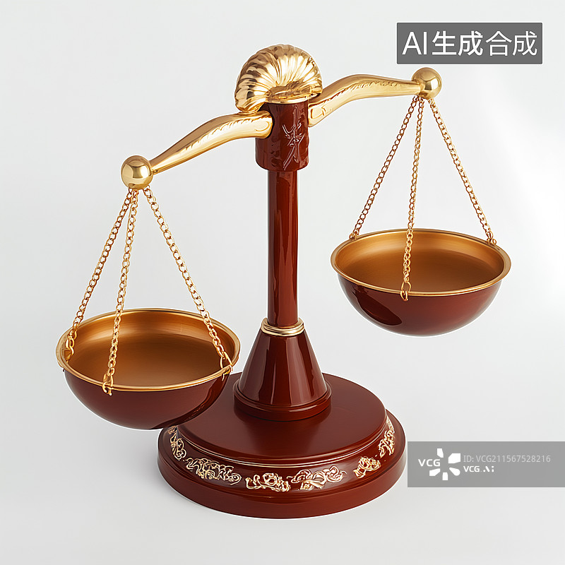 【AI数字艺术】【AI数字艺术】世界知识产权日的天平三维渲染图片素材
