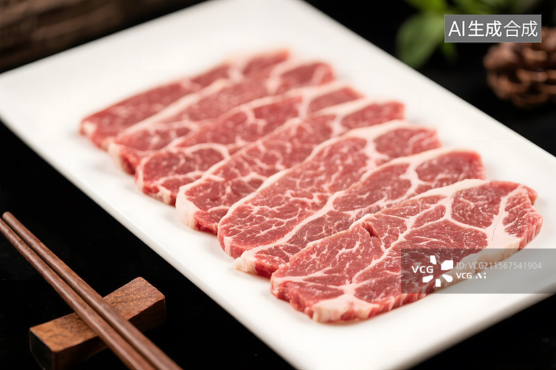 【AI数字艺术】鲜嫩牛肉的诱惑图片素材