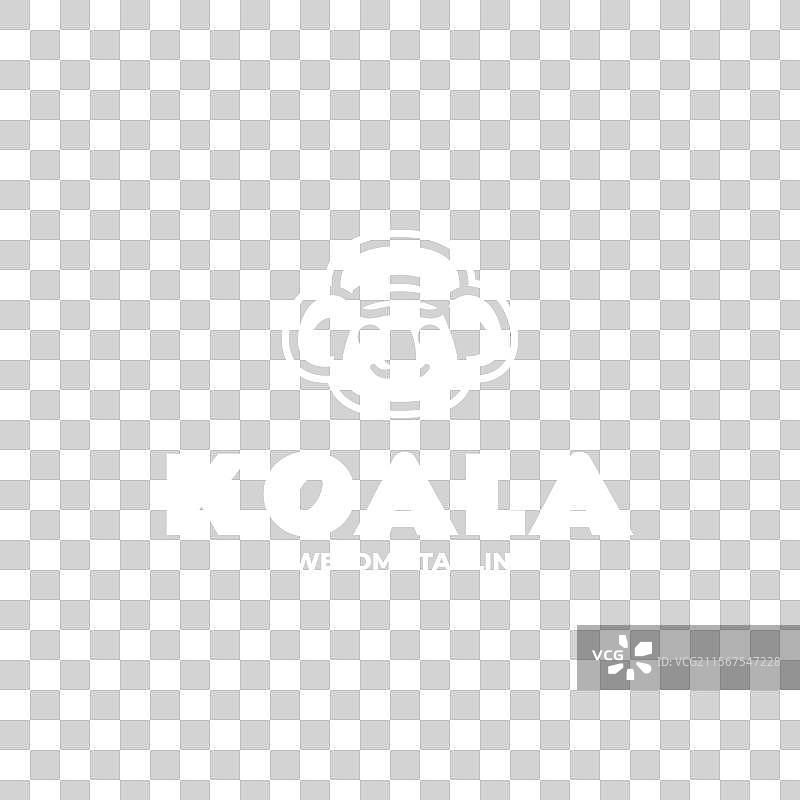 考拉简单吉祥物标志图片素材