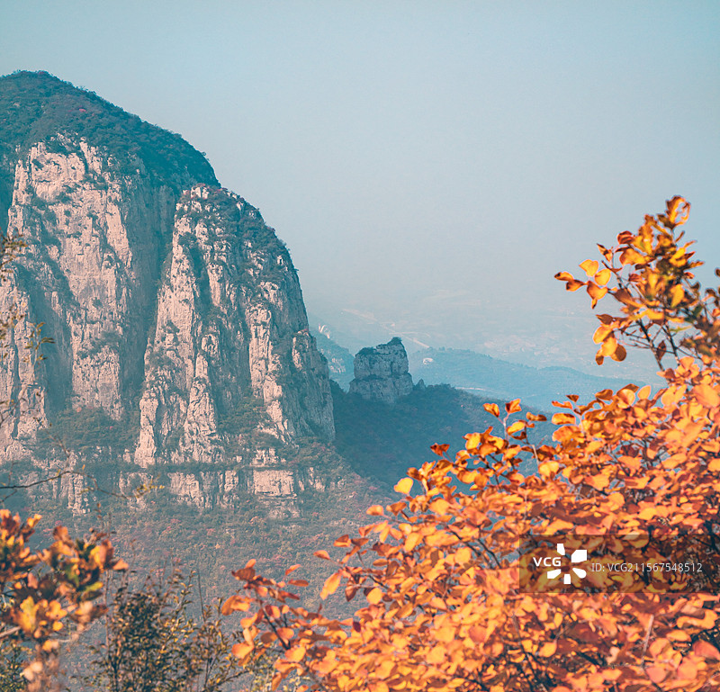 太行五指山 秋色 奇山异景图片素材