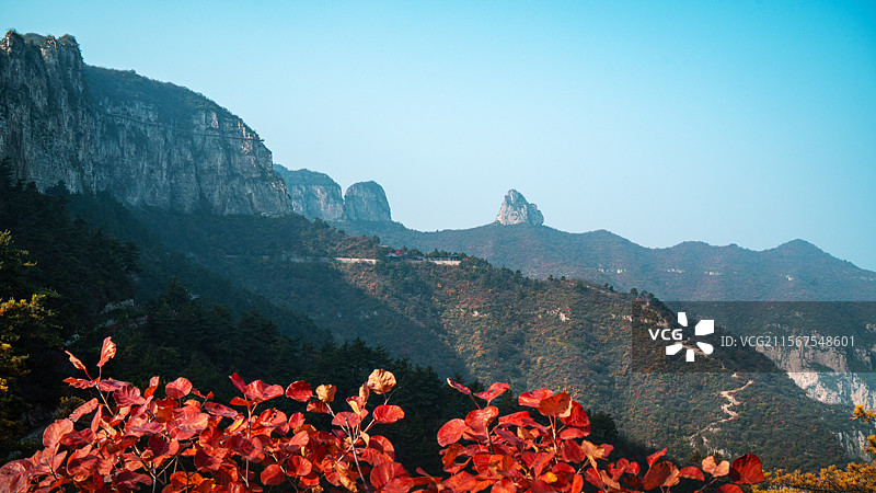 太行五指山 秋色 奇山异景图片素材