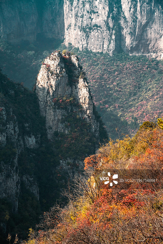 太行五指山 秋色 奇山异景图片素材