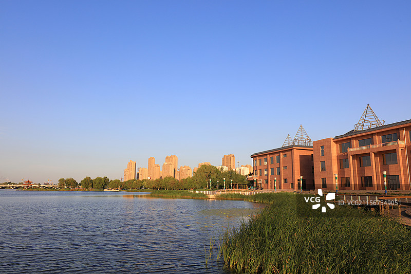 河北滦南北河公园风光图片素材