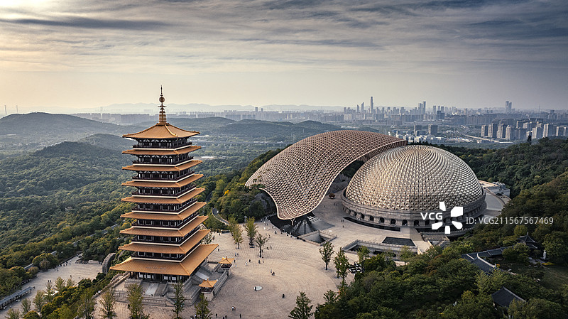 南京市牛首山佛顶寺图片素材