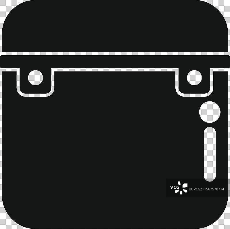 黑色塑料午餐盒保持食物新鲜图片素材