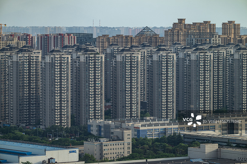 成排的住宅小区图片素材