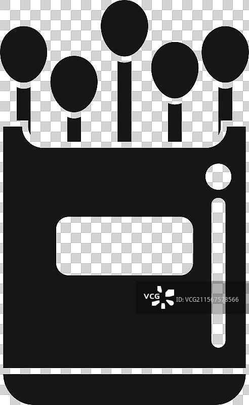 露营装备的火柴盒图标图片素材